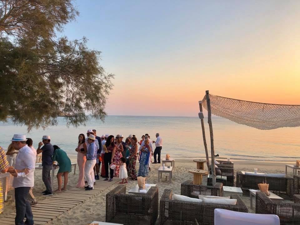 Beach ceremony at Santana Weddings, Naxos Cyclades
